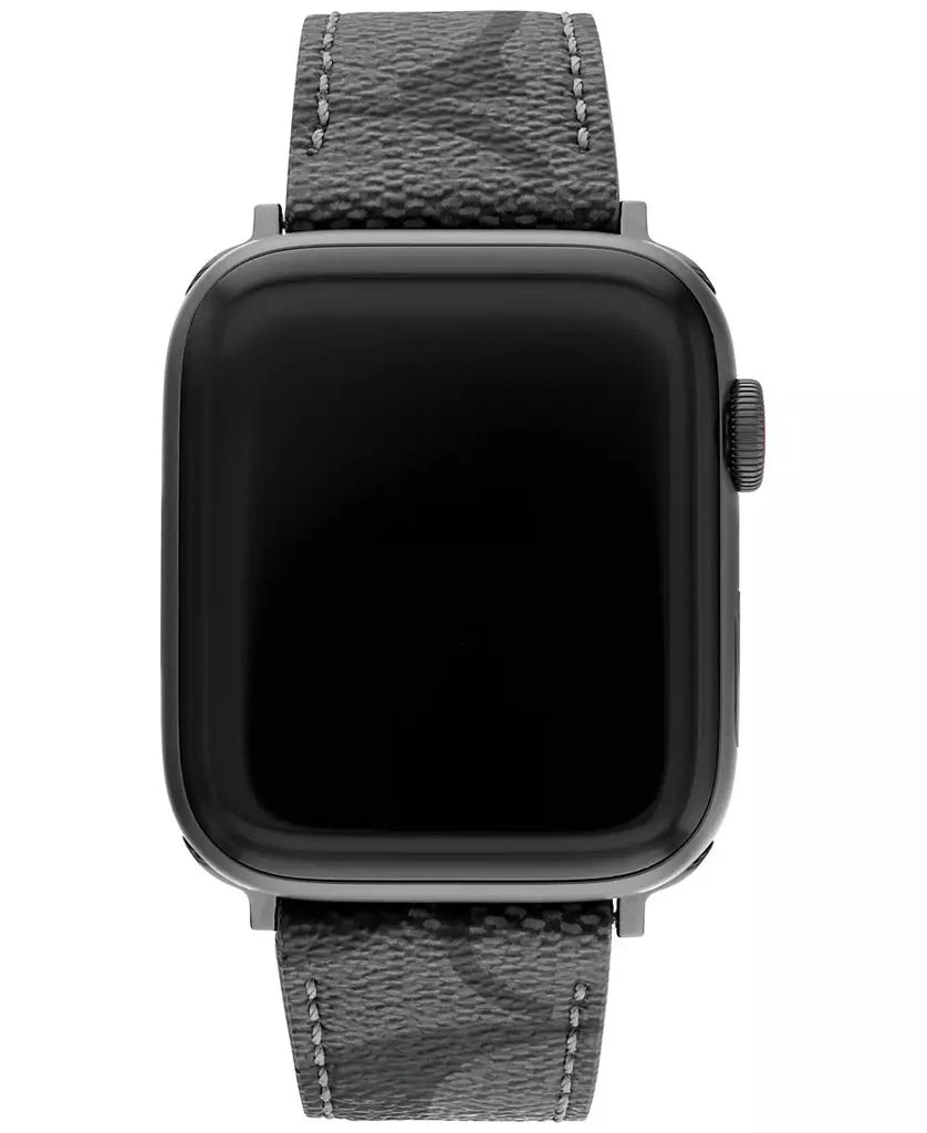 商品Coach|Black Canvas 42/44/45mm Apple Watch® Band,价格¥600,第1张图片