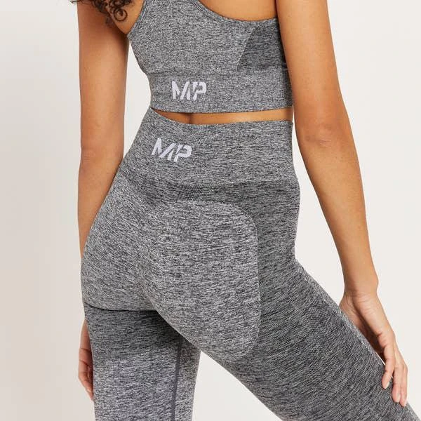 商品Myprotein|MP Women's Curve High Waisted Leggings - Grey Marl,价格¥206,第4张图片详细描述