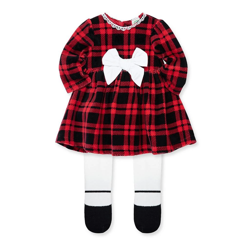 商品Little Me|Baby Girls Plaid Dress and Leggings Set,价格¥198,第1张图片