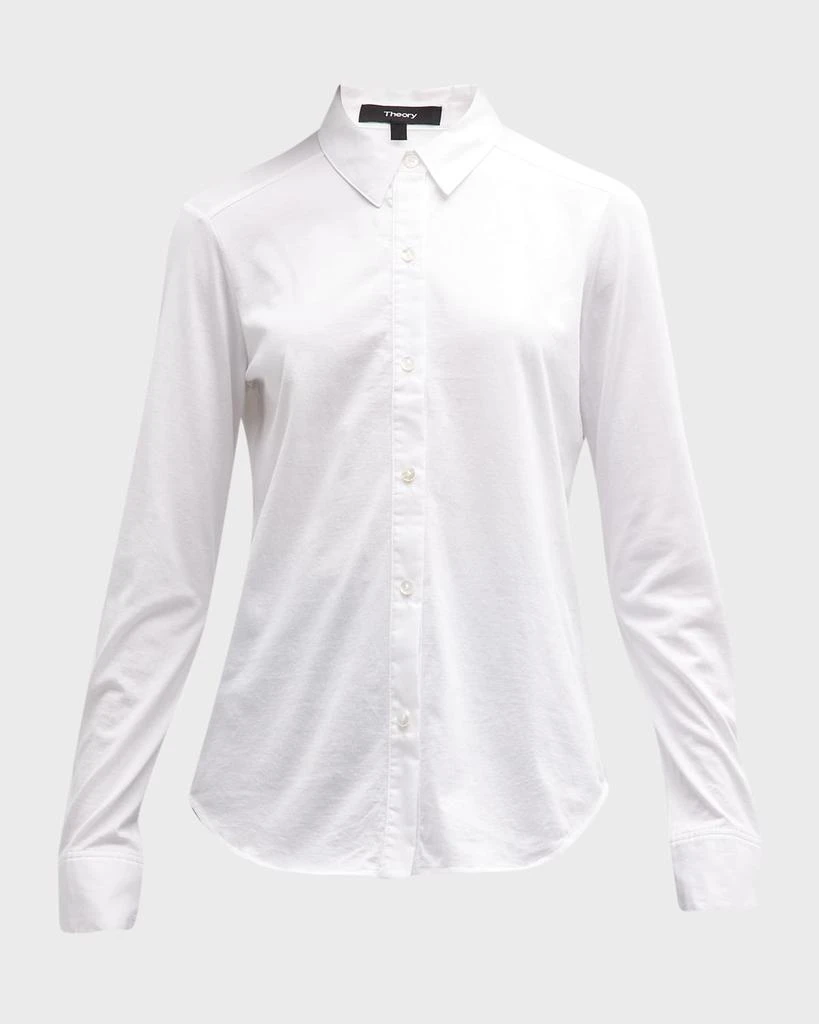 商品Theory|Riduro Organic Cotton Button-Up Shirt,价格¥1172,第1张图片