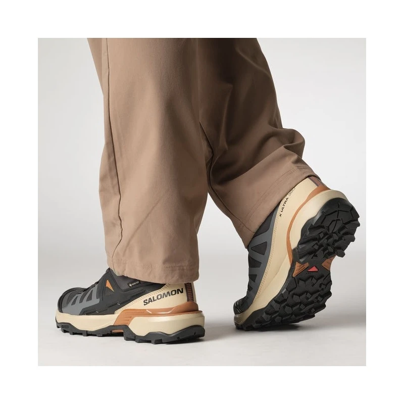 Salomon萨洛蒙 X ULTRA 360 GORE-TEX系列男士深灰色/米色/焦糖棕纺织登山鞋 商品