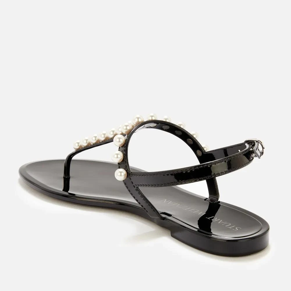 商品Stuart Weitzman|Stuart Weitzman Women's Goldie Jelly Toe Post Sandals,价格¥620,第2张图片详细描述