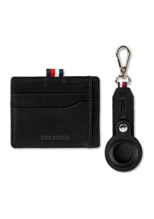 商品Tommy Hilfiger|Hilfiger Card Case Wallet With Airtag Key Fob Pocket,价格¥519,第1张图片