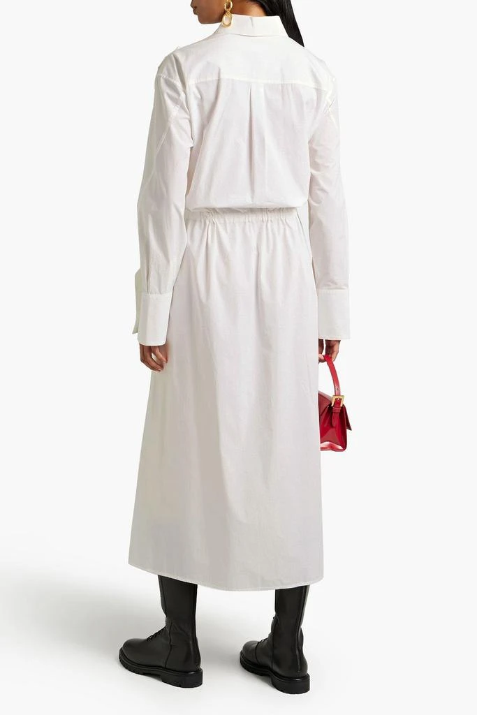 商品Valentino|Floral-appliquéd cotton-poplin midi dress,价格¥11382,第1张图片