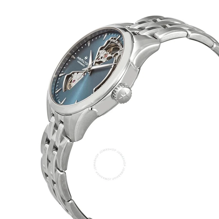 商品Hamilton|Jazzmaster Open Heart Automatic Blue Dial Ladies Watch H32215140,价格¥5319,第2张图片详细描述