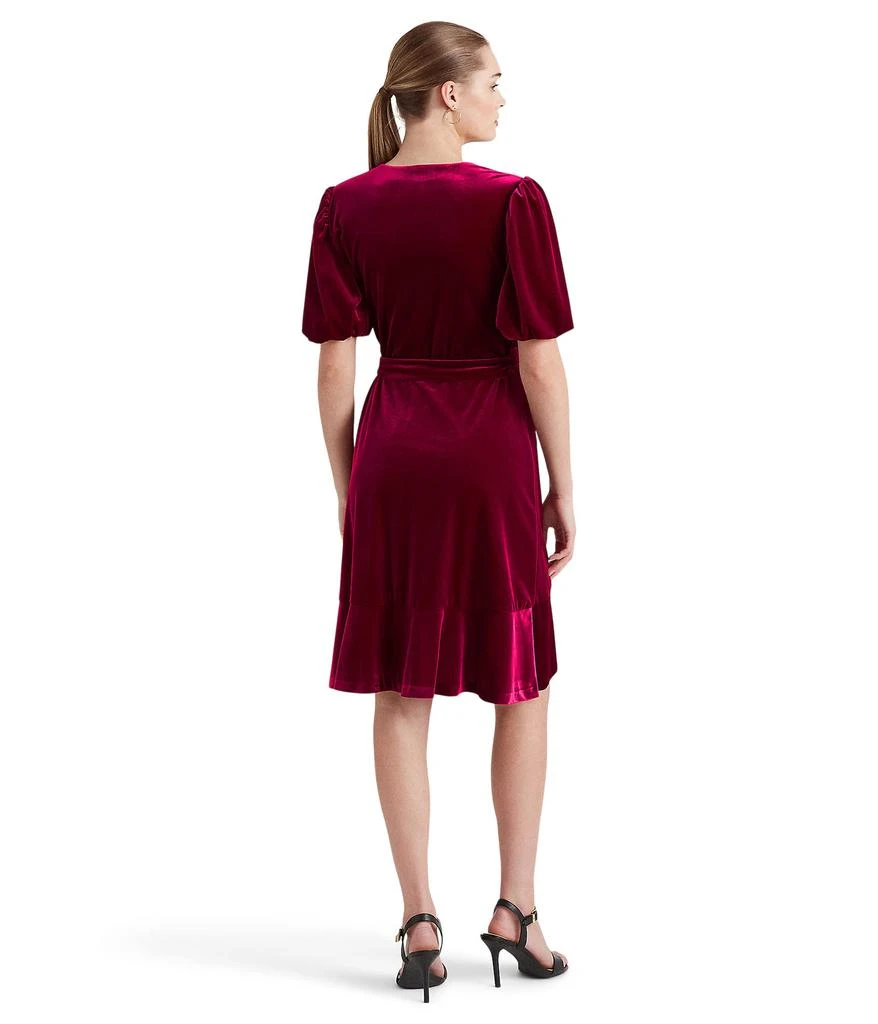 商品Ralph Lauren|Belted Velvet Puff-Sleeve Dress,价格¥505,第2张图片详细描述