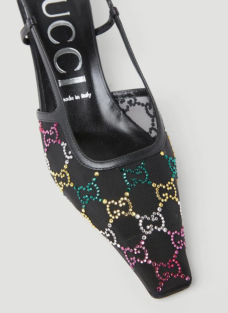 商品Gucci|GG Embellished Kitten Heels,价格¥4396,第5张图片详细描述