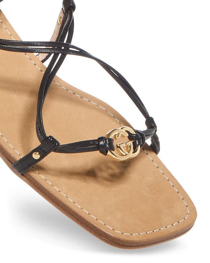 商品Gucci|Women's Interlocking G Strappy Ankle Tie Sandals,价格¥6278,第5张图片详细描述