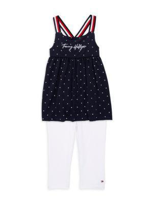 商品Tommy Hilfiger|Little Girl’s 2-Piece Star Tunic & Leggings Set,价格¥151,第1张图片