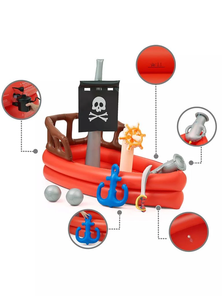 商品Teamson|Baby Boy's Water Fun Inflatable Pirate Ship Sprinkler Play Center,价格¥1049,第4张图片详细描述