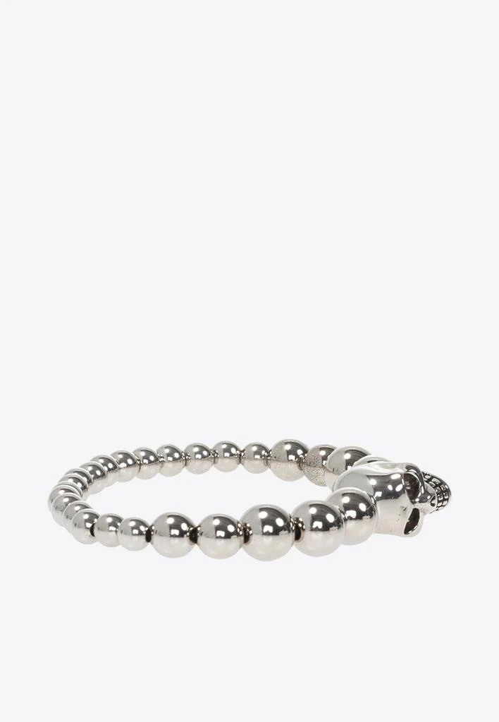 商品Alexander McQueen|Skull Charm Beaded Bracelet,价格¥2825,第2张图片详细描述