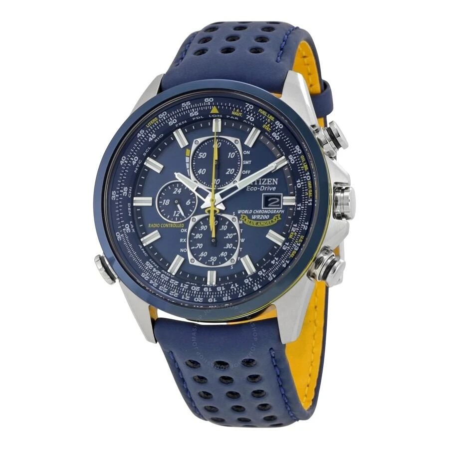 商品Citizen|Eco Drive Blue Angels World Chronograph Men's Watch AT8020-03L,价格¥2799,第1张图片