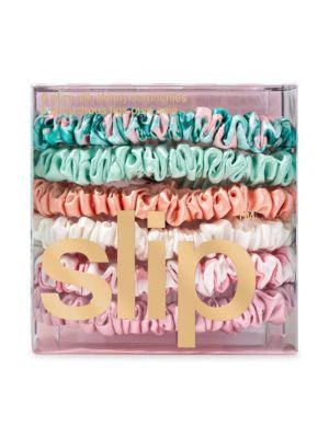 商品Slip|Hollywood Nights 6-Piece Silk Hair Ties Set,价格¥228,第2张图片详细描述