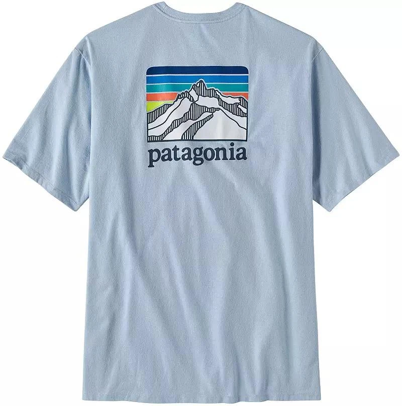 商品Patagonia|Patagonia Men's Line Logo Ridge Pocket Responsibili-Tee Short Sleeve T-Shirt,价格¥376,第1张图片