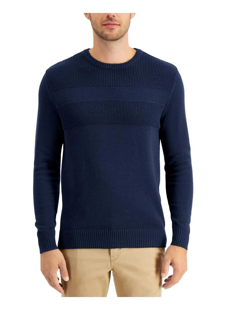 商品Club Room|Mens Cotton Ribbed Trim Sweater,价格¥177,第4张图片详细描述