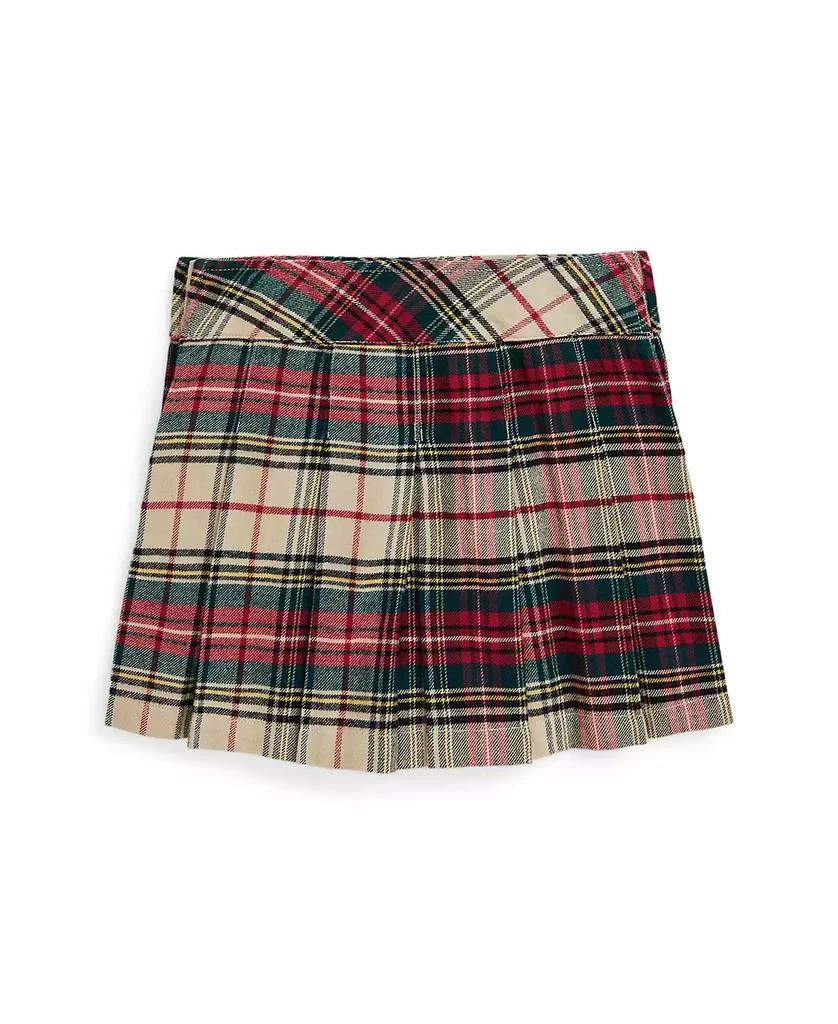 商品Ralph Lauren|Toddler and Little Girls Plaid Pleated Cotton Twill Skirt,价格¥425,第2张图片详细描述