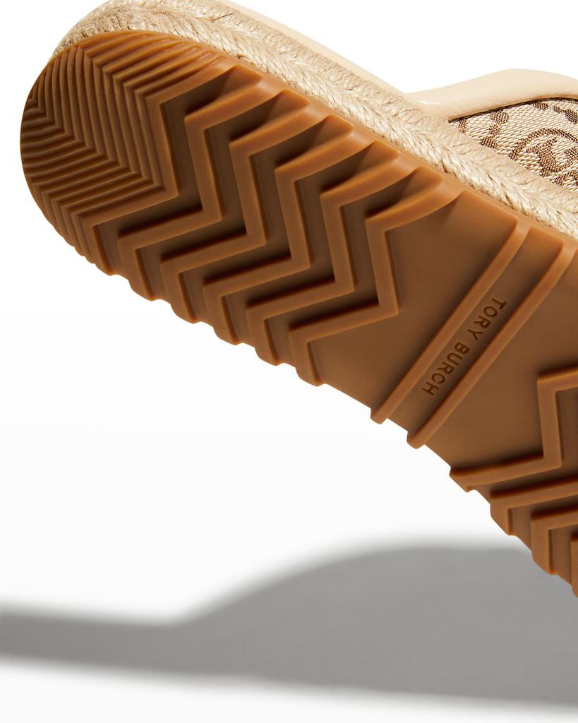 T Monogram Crisscross Espadrille Sandals商品第4张图片规格展示