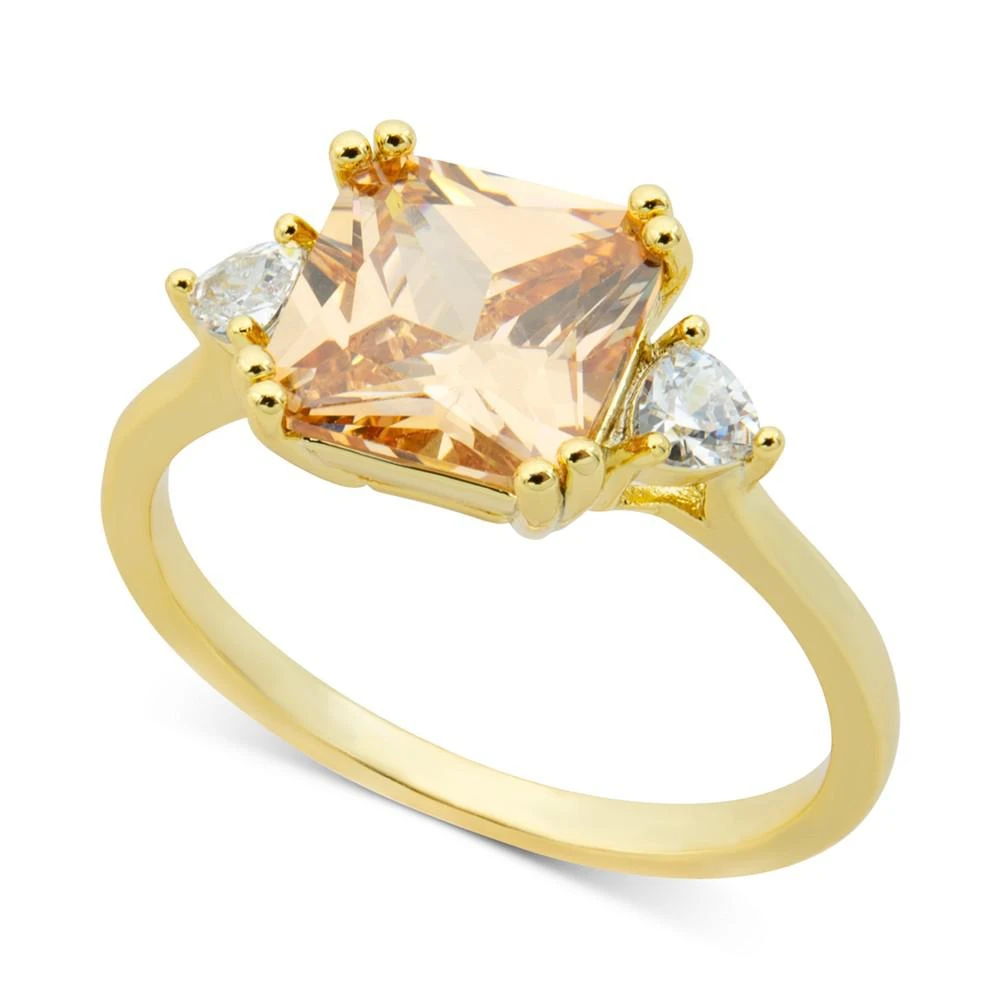 商品Charter Club|Gold-Tone Pavé & Square Crystal Ring, Created for Macy's,价格¥67,第1张图片