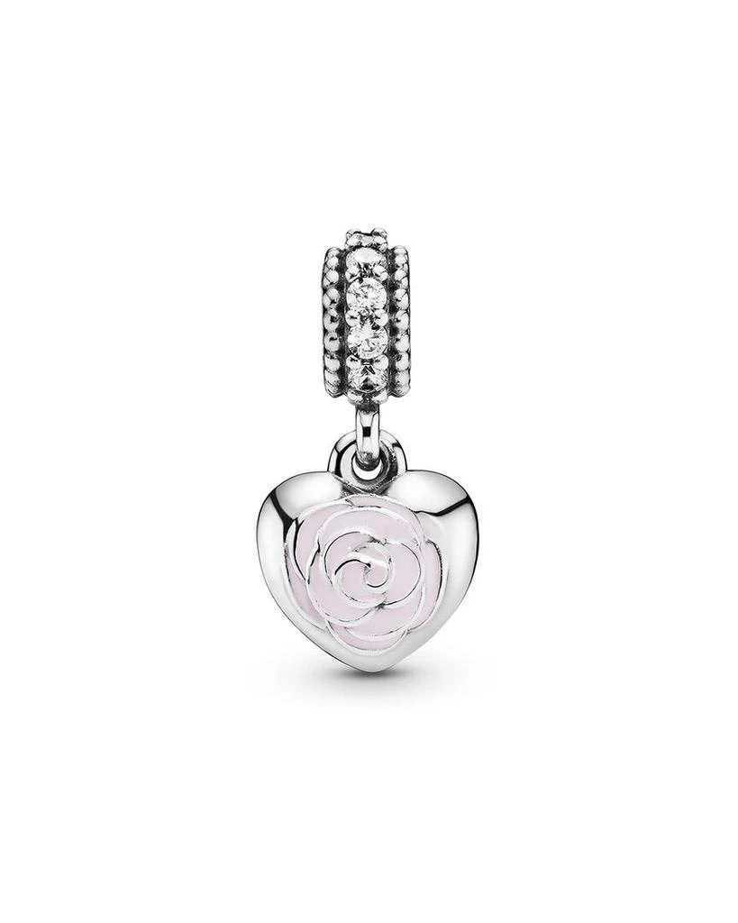 商品PANDORA|Pandora Moments Silver CZ Heart Charm,价格¥174,第2张图片详细描述