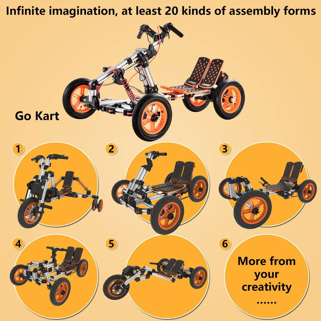 商品Simplie Fun|Modular design High-strength material electric innovation kart,价格¥15832,第1张图片
