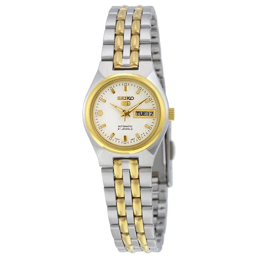 商品Seiko|Seiko 5 Automatic White Dial Two-tone Ladies Watch SYMK44,价格¥853,第1张图片