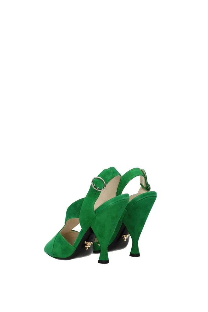 商品Prada|Sandals Suede Green,价格¥1926,第4张图片详细描述