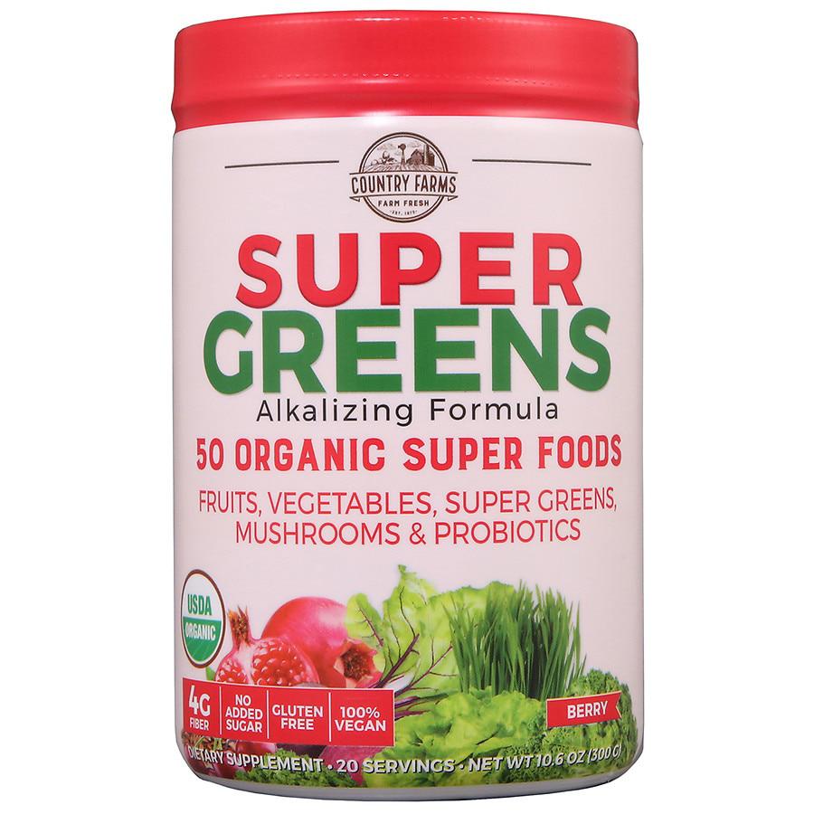 Super Greens Powder, Berry Super Food & Berry Blend商品第1张图片规格展示
