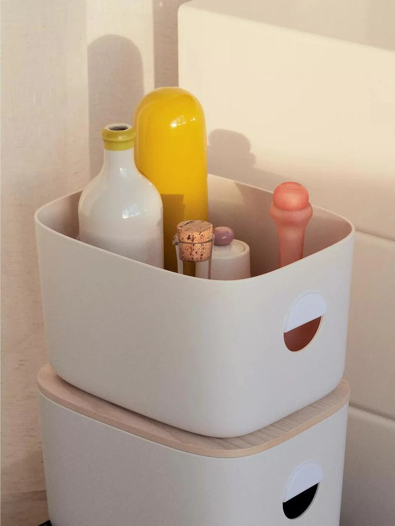 商品Open Spaces|Medium Wooden Lid Bins,价格¥540,第2张图片详细描述
