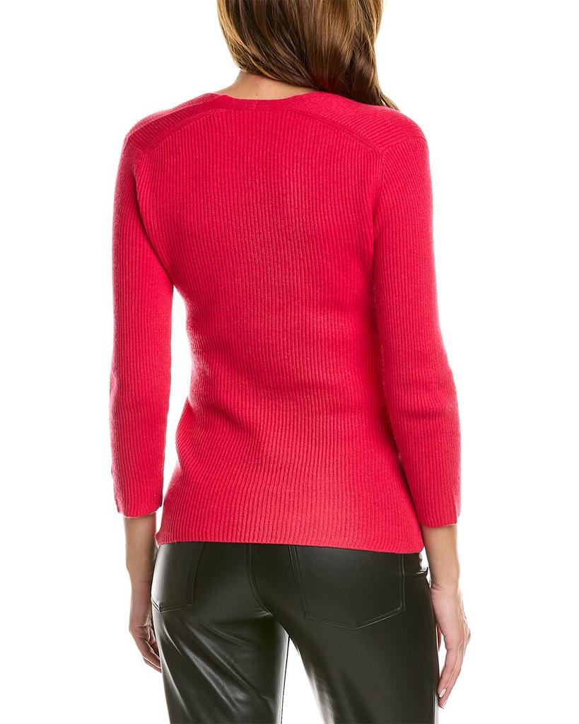 Elie Tahari Contour Silk & Wool-Blend Sweater商品第2张图片规格展示