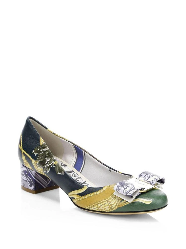 商品Salvatore Ferragamo|Vara Galaxy Leather Pumps,价格¥2532,第1张图片