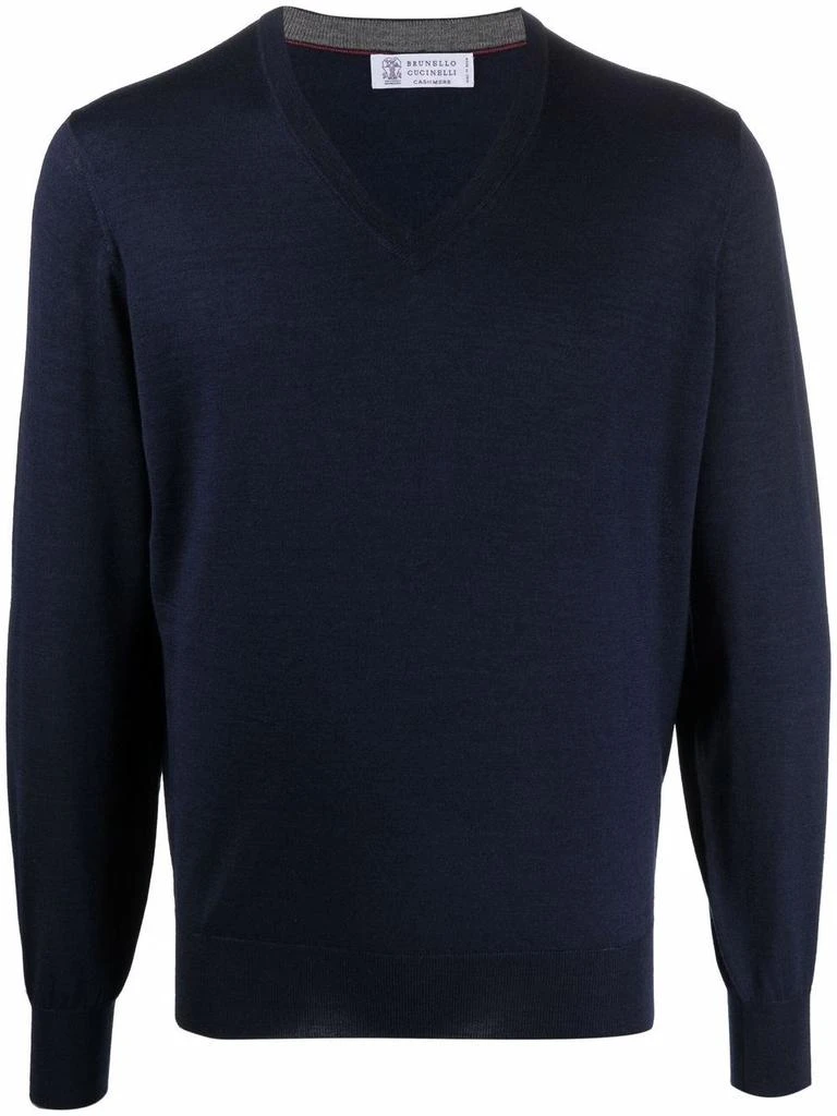 商品Brunello Cucinelli|Brunello Cucinelli V-Neck Sweater,价格¥3440,第1张图片