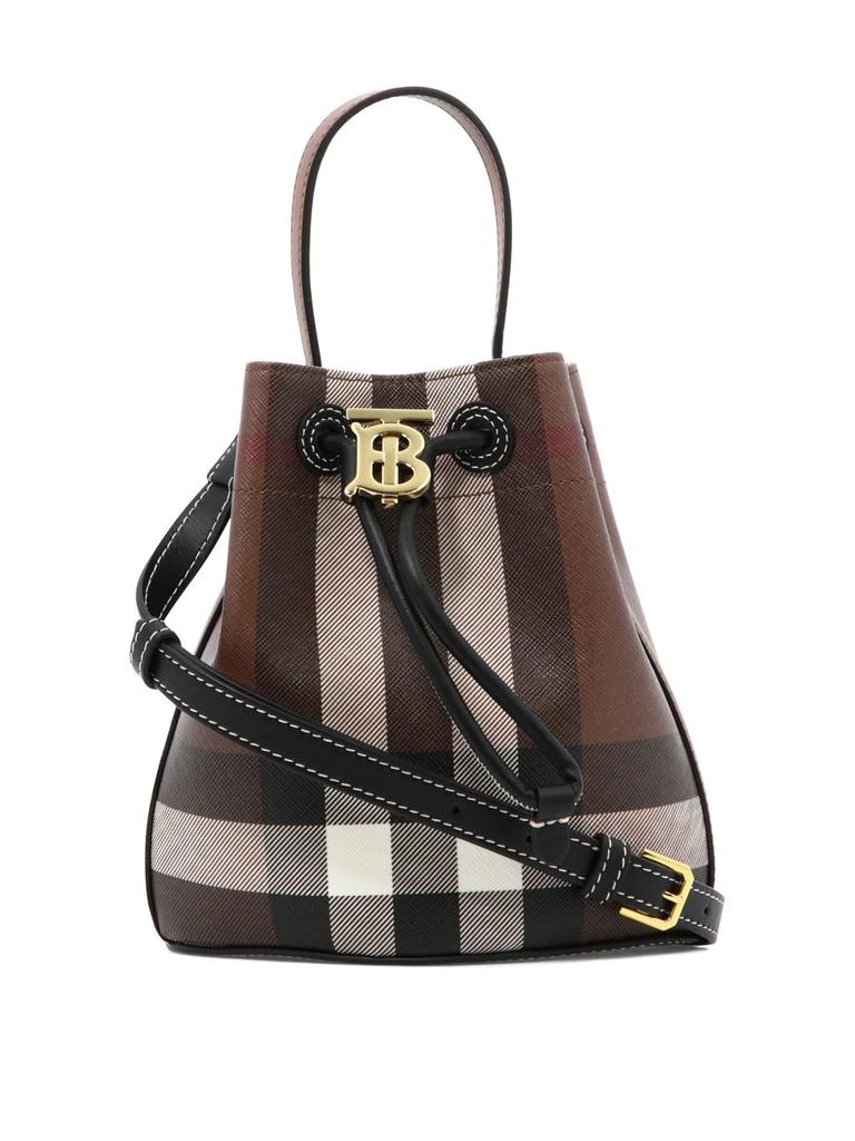 商品Burberry|Burberry Mini TB Drawstring Bucket Bag,价格¥10122,第1张图片