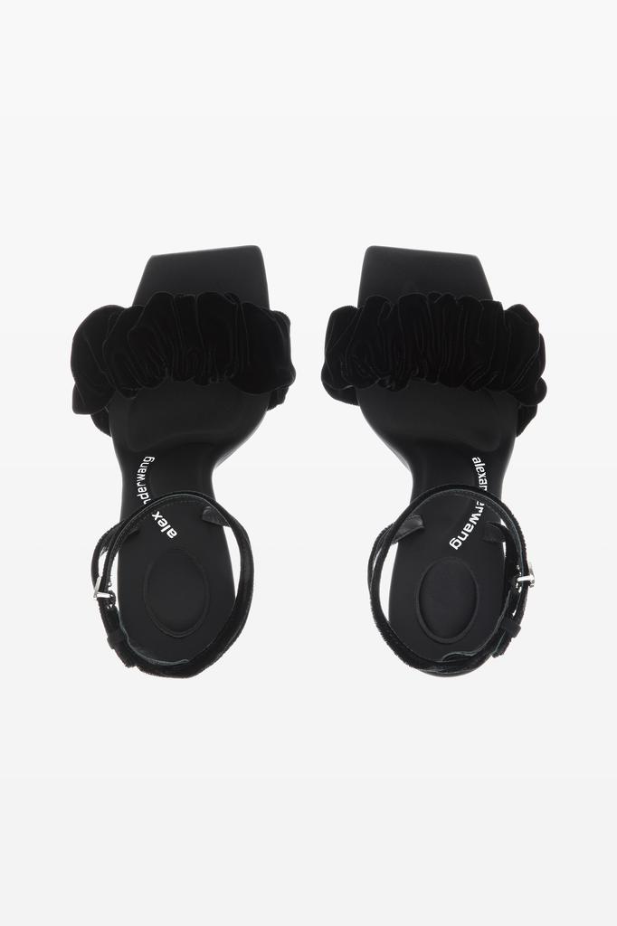 JULIE SCRUNCHIE SANDAL IN VELVET商品第7张图片规格展示