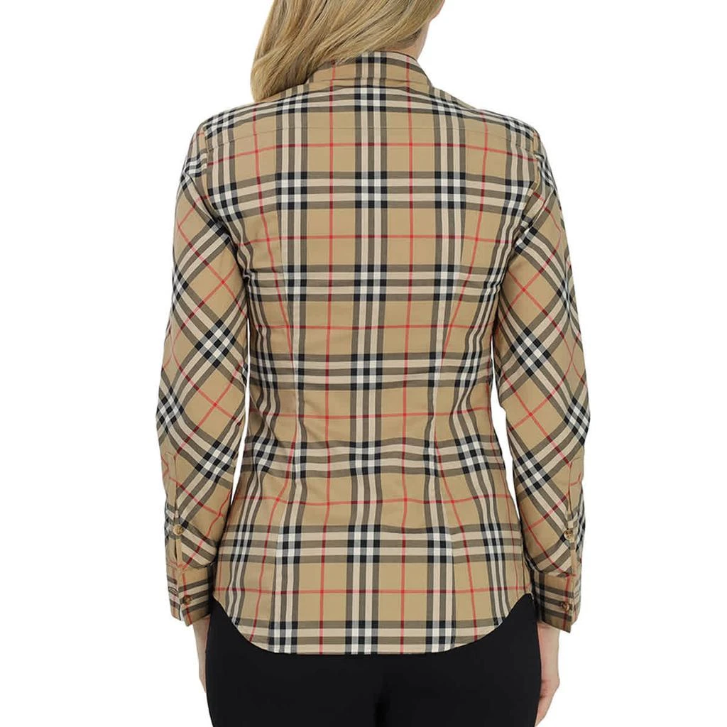 商品Burberry|女式 经典格纹弹力衬衫,价格¥2178,第3张图片详细描述