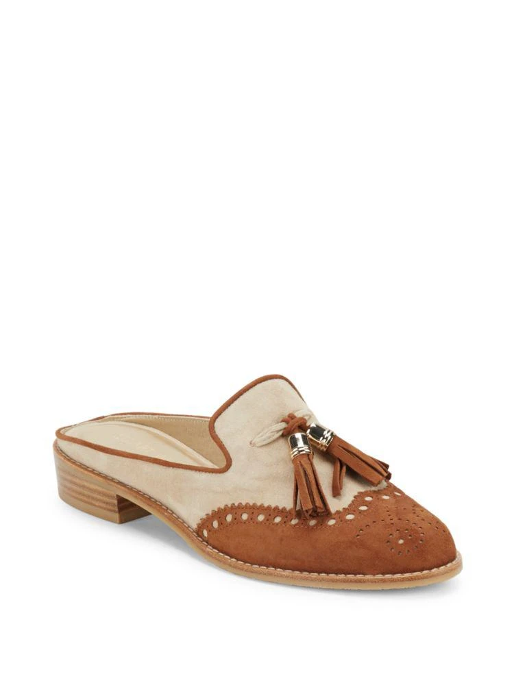 商品Stuart Weitzman|Mulething Wingtip Loafer Mules,价格¥789,第1张图片