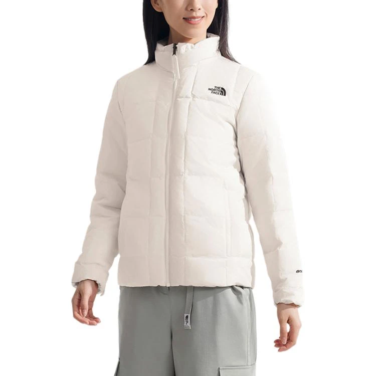 商品[国内直发] The North Face|北面  城市户外系列 品牌logo舒适三合一宽松  防水保暖冲锋衣 女款 沙丘白,价格¥2533,第1张图片