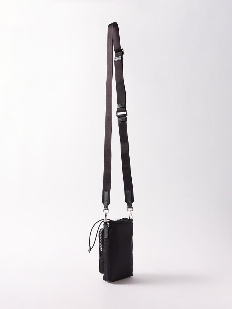 Re-Nylon leather-trim cross-body bag商品第4张图片规格展示