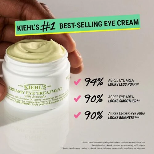 商品Kiehl's|Creamy Eye Treatment with Avocado,价格¥289,第3张图片详细描述