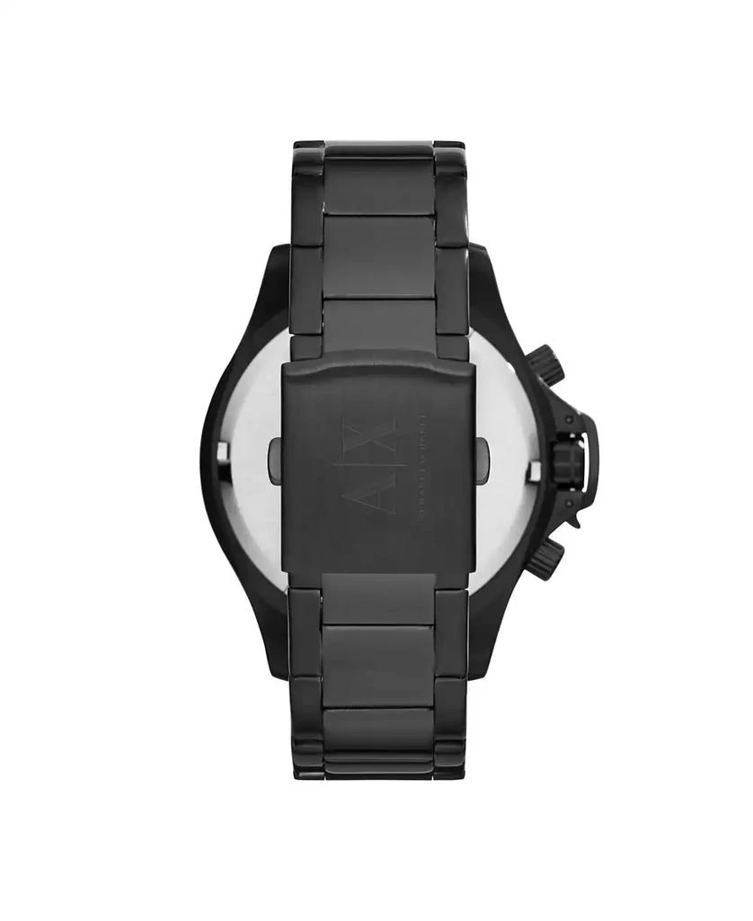 商品Armani Exchange|Men's Chronograph Black Stainless Steel Bracelet Watch 48mm,价格¥2056,第2张图片详细描述