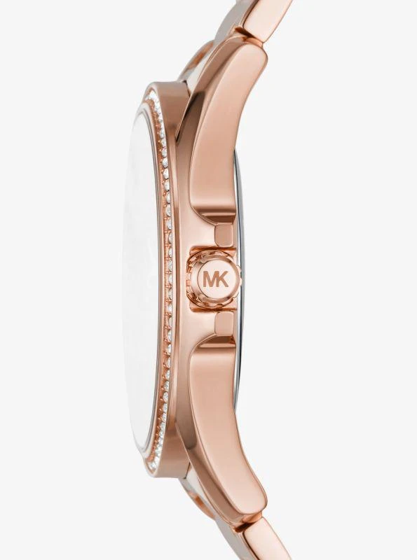 商品Michael Kors|Kaycie Pavé Rose Gold-Tone Watch,价格¥1128,第2张图片详细描述