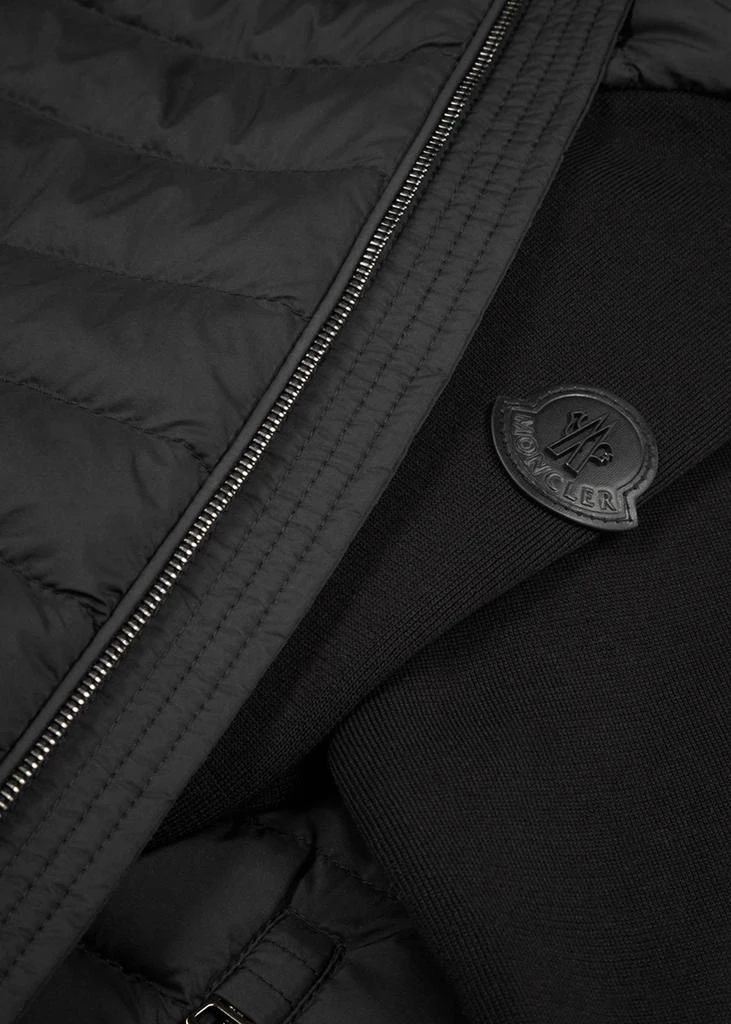 商品Moncler|Black quilted shell and cotton-blend jacket,价格¥7766,第5张图片详细描述