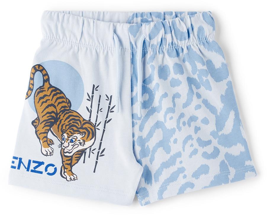 Baby White & Blue T-Shirt & Shorts Set商品第4张图片规格展示