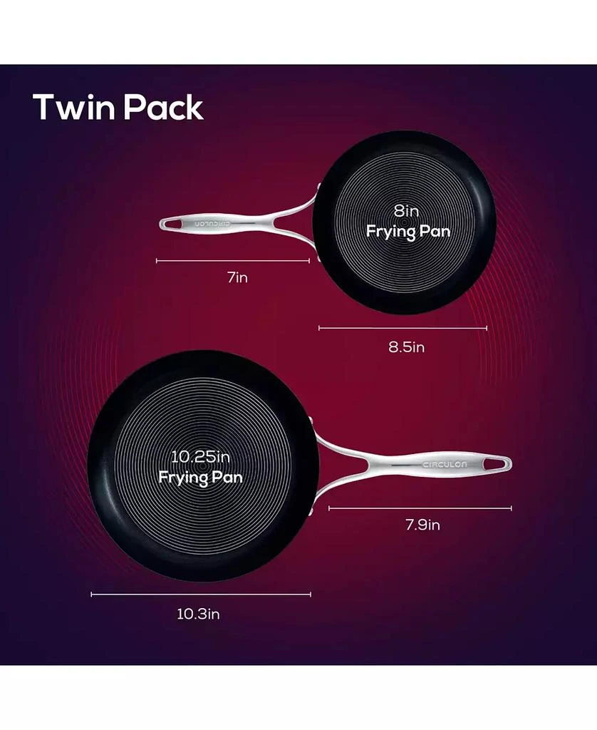 SteelShield S-Series Stainless Steel Nonstick Frying Pan Set, 2-Piece, Silver 商品