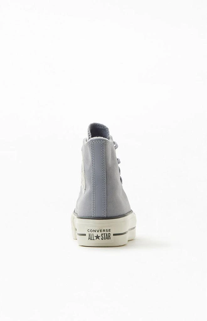 商品Converse|Gray Chuck Taylor All Star Cozy Lift High Top Sneakers,价格¥415,第3张图片详细描述