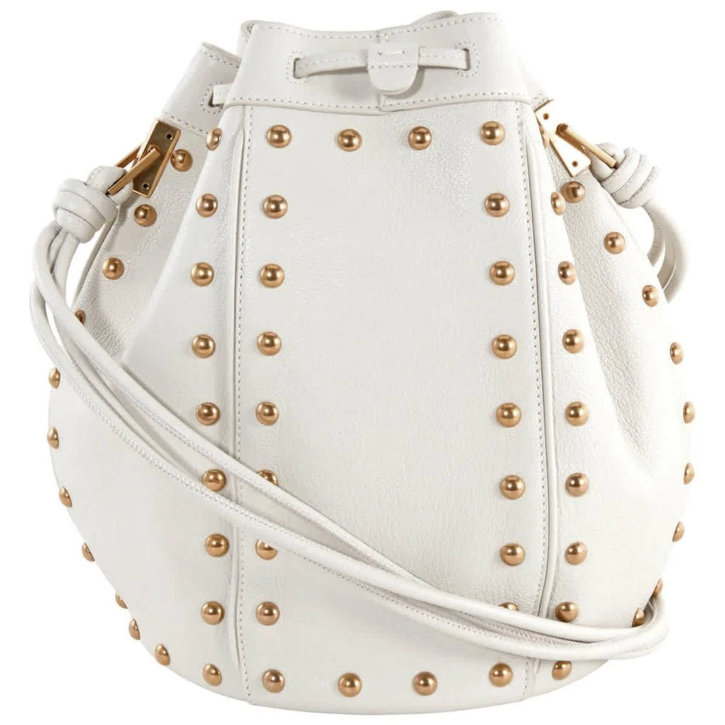 商品Yves Saint Laurent|Saint Laurent White Medium Talitha Bucket Bag,价格¥9311,第3张图片详细描述