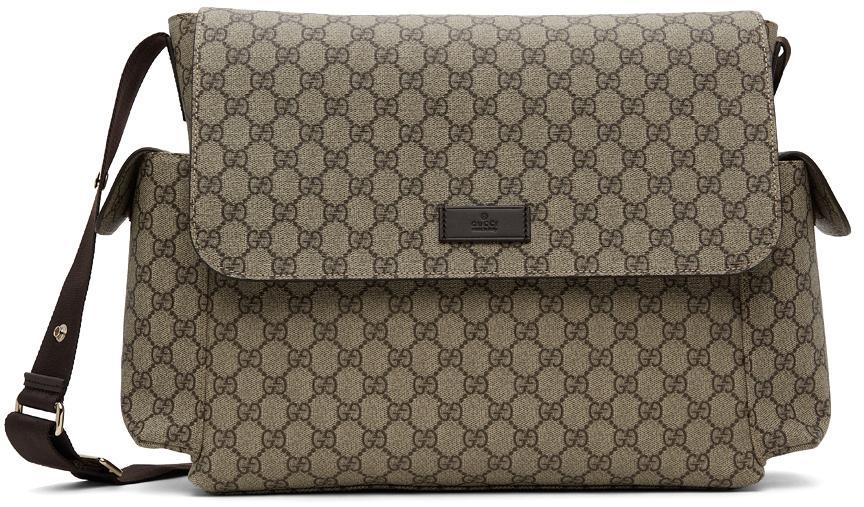 商品Gucci|Brown GG Supreme Mama Bag,价格¥10841,第1张图片