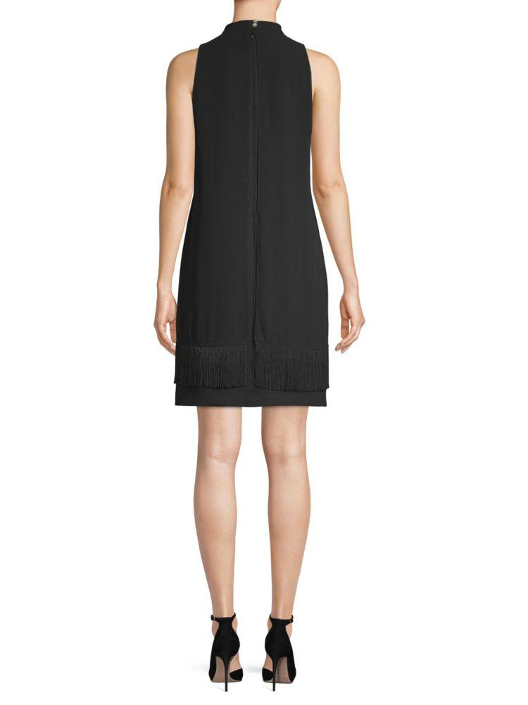 商品Karl Lagerfeld Paris|Fringe Shift Crepe Dress,价格¥375,第2张图片详细描述