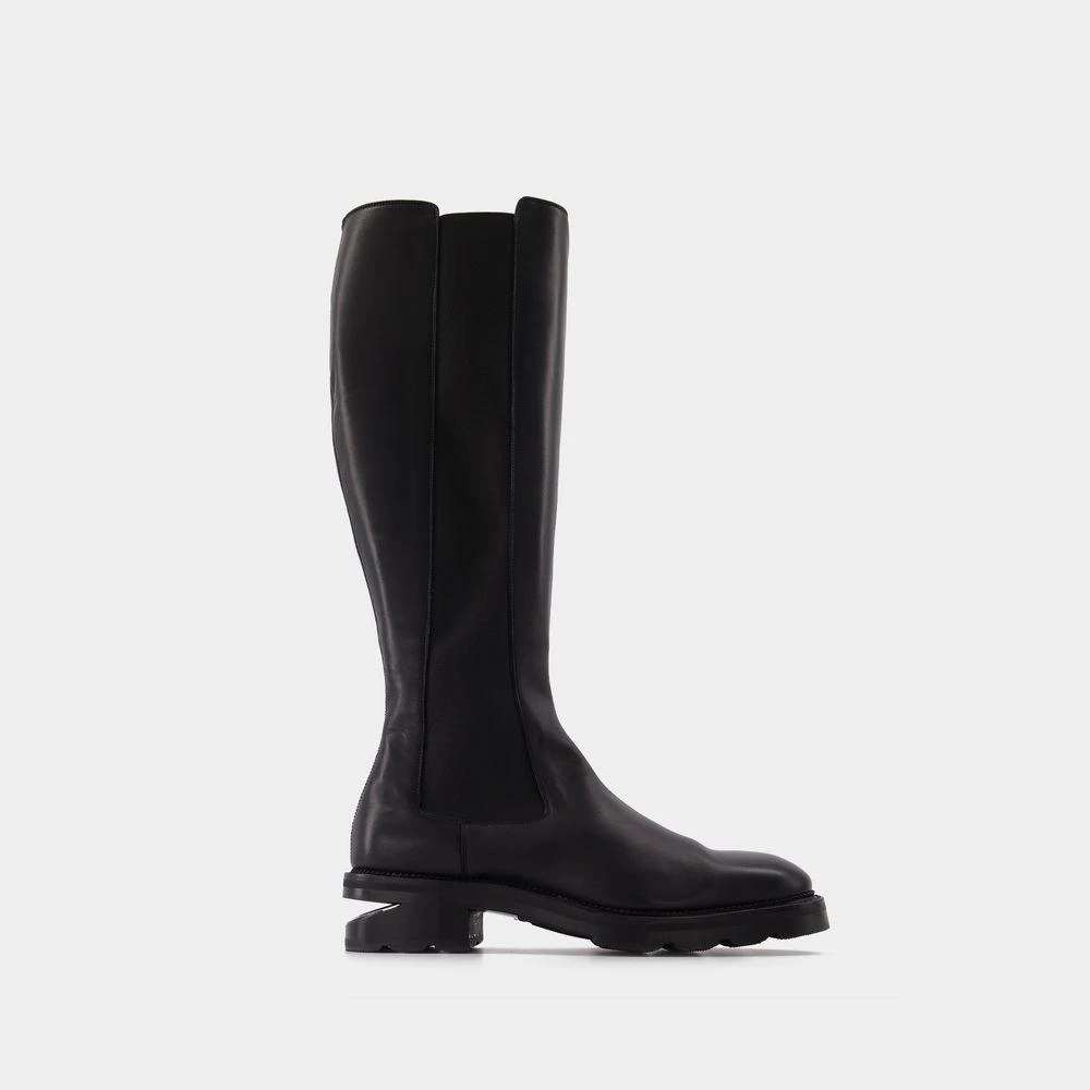 商品Alexander Wang|Combat Boots Andy in Black Calfskin,价格¥8334,第1张图片