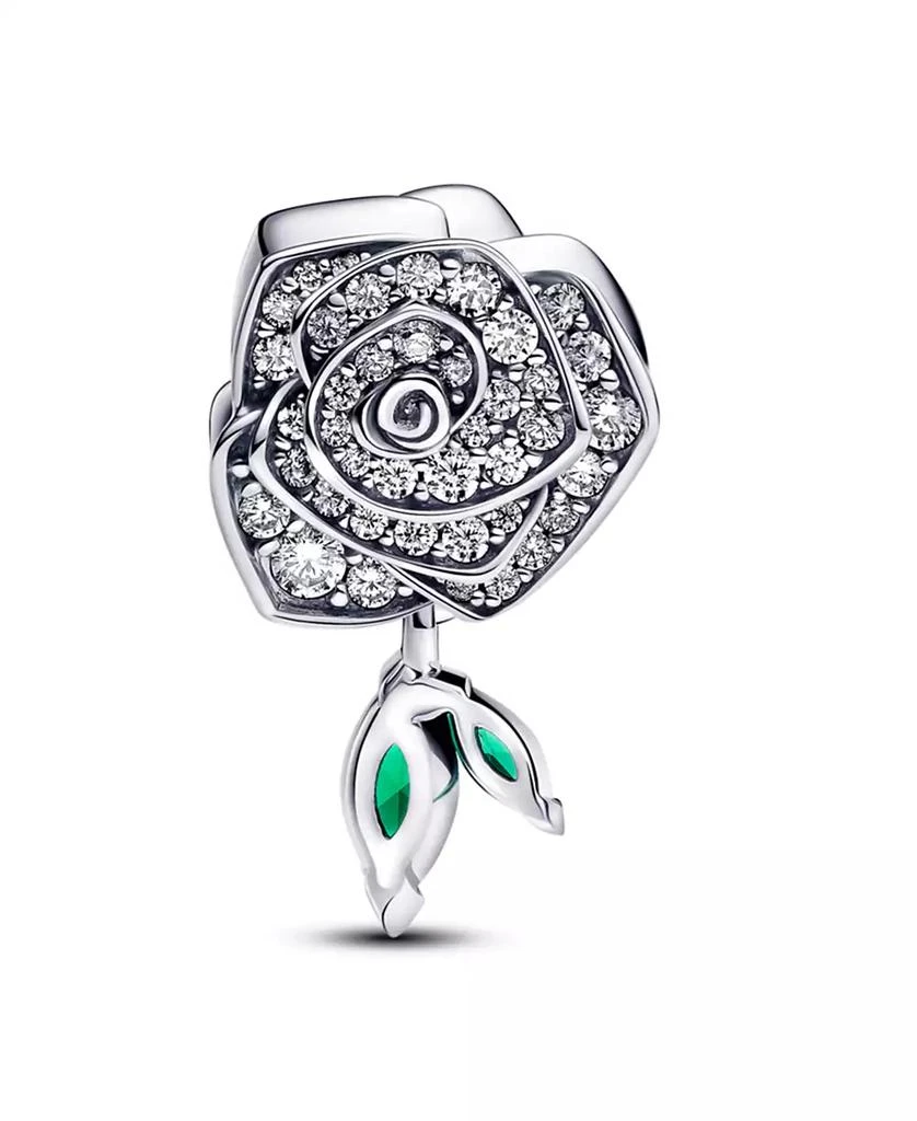 商品PANDORA|Sparkling Cubic Zirconia Rose Bloom Charm in Sterling Silver,价格¥419,第2张图片详细描述