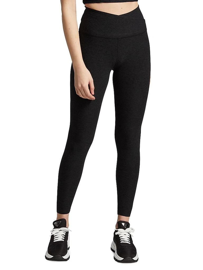 商品Beyond yoga|At Your Leisure High-Waisted Cropped Leggings,价格¥735,第3张图片详细描述